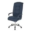 Duo Collection Chefsessel Benno - Webstoff / Metall - Marineblau / Chrom