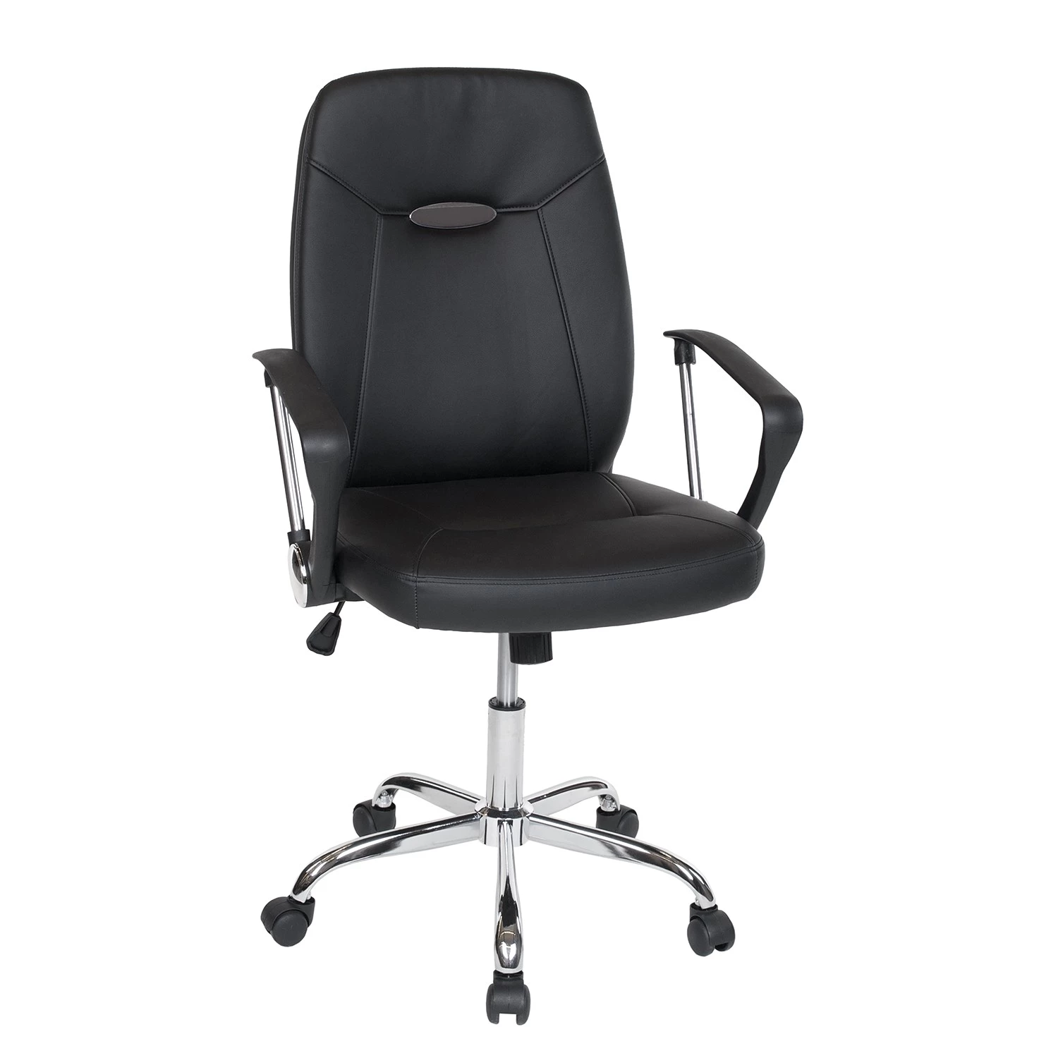 Duo Collection Chefsessel Leevi - Kunstleder / Metall - Schwarz / Chrom 2 Duo Collection Chefsessel Leevi - Kunstleder / Metall - Schwarz / Chrom – Bild 2