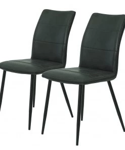 Red Living Polsterstuhl Plemy (2er-Set) - Anthrazit