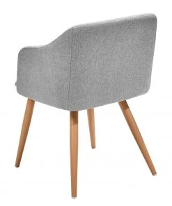 Butlers Armlehnenstuhl ROCK'N'SOUL - Stahl / Polyester - Grau -Deutschland Stühle Verkaufs-Shop 1000343953 220406 050 DETAILS P000000001000343953