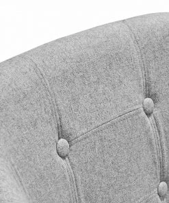 Butlers Armlehnenstuhl ROCK'N'SOUL - Stahl / Polyester - Grau -Deutschland Stühle Verkaufs-Shop 1000343953 220406 070 DETAILS P000000001000343953