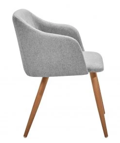 Butlers Armlehnenstuhl ROCK'N'SOUL (2er-Set) - Stahl / Polyester - Grau -Deutschland Stühle Verkaufs-Shop 1000343991 220406 040 DETAILS P000000001000343991