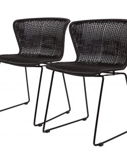 Loftscape Esszimmerstuhl Roseboro (2er-Set) - Schwarz