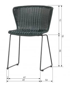 Loftscape Esszimmerstuhl Roseboro (2er-Set) - Schwarz -Deutschland Stühle Verkaufs-Shop 1000344482 220414 500 SKETCH DETAILS P000000001000344482 sketch