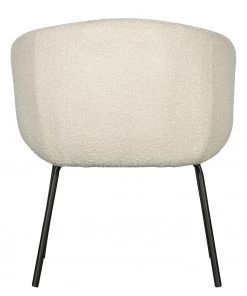 Loftscape Armlehnenstuhl Pangolo (2er-Set) - Bouclé / Stahl - Weiß / Schwarz -Deutschland Stühle Verkaufs-Shop 1000344484 220414 032 DETAILS P000000001000344484