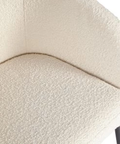 Loftscape Armlehnenstuhl Pangolo (2er-Set) - Bouclé / Stahl - Weiß / Schwarz -Deutschland Stühle Verkaufs-Shop 1000344484 220414 034 DETAILS P000000001000344484