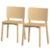 Loftscape Esszimmerstuhl Priscilla (2er-Set) - Esche Hell