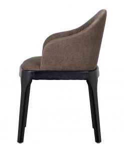 Loftscape Armlehnenstuhl Valdes - Webstoff / Gummibaum massiv - Taupe / Schwarz -Deutschland Stühle Verkaufs-Shop 1000344501 220414 031 DETAILS P000000001000344501