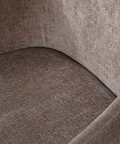 Loftscape Armlehnenstuhl Valdes - Webstoff / Gummibaum massiv - Taupe / Schwarz -Deutschland Stühle Verkaufs-Shop 1000344501 220414 034 DETAILS P000000001000344501