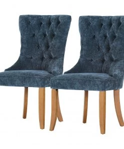 Norrwood Polsterstuhl Plainfield (2er-Set) - Jeansblau
