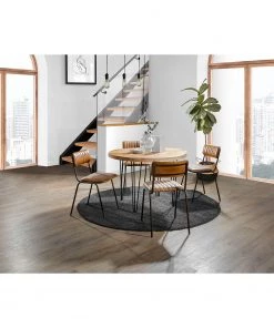 Ars manufacti Esszimmerstuhl Blasdell (2er-Set) - Echtleder / Metall - Vintage Braun / Messing Antik 8 Ars manufacti Esszimmerstuhl Blasdell (2er-Set) - Echtleder / Metall - Vintage Braun / Messing Antik -Deutschland Stühle Verkaufs-Shop 1000352078 220520 023 MOOD DETAILS P000000001000352078 mood