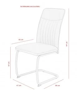Loftscape Freischwinger Lowville - 4er Set -Deutschland Stühle Verkaufs-Shop 1000352406 220610 500 SKETCH DETAILS P000000001000352406 sketch