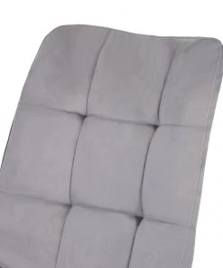 Loftscape Freischwinger Seline - Samt / Stahl - Schwarz - Grau - 4er Set -Deutschland Stühle Verkaufs-Shop 1000352408 220610 080 DETAILS P000000001000352408