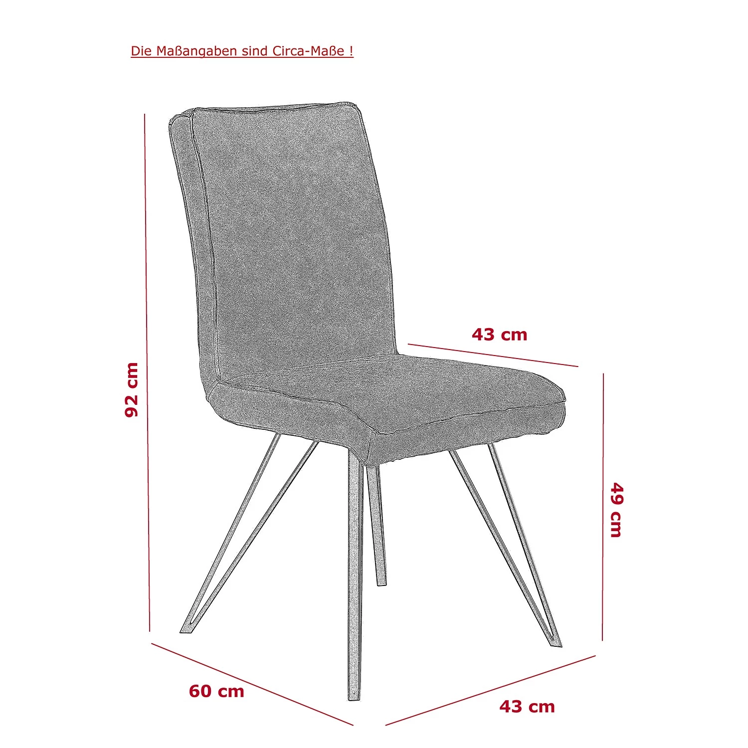 Loftscape Polsterstuhl Dampar - 4er Set 11 Loftscape Polsterstuhl Dampar - 4er Set – Bild 11
