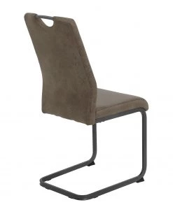 Loftscape Freischwinger Lajo - Microfaser / Stahl - Schlamm - 4er Set -Deutschland Stühle Verkaufs-Shop 1000352429 220610 060 DETAILS P000000001000352429