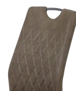 Loftscape Freischwinger Lajo - Microfaser / Stahl - Schlamm - 4er Set -Deutschland Stühle Verkaufs-Shop 1000352429 220610 080 DETAILS P000000001000352429