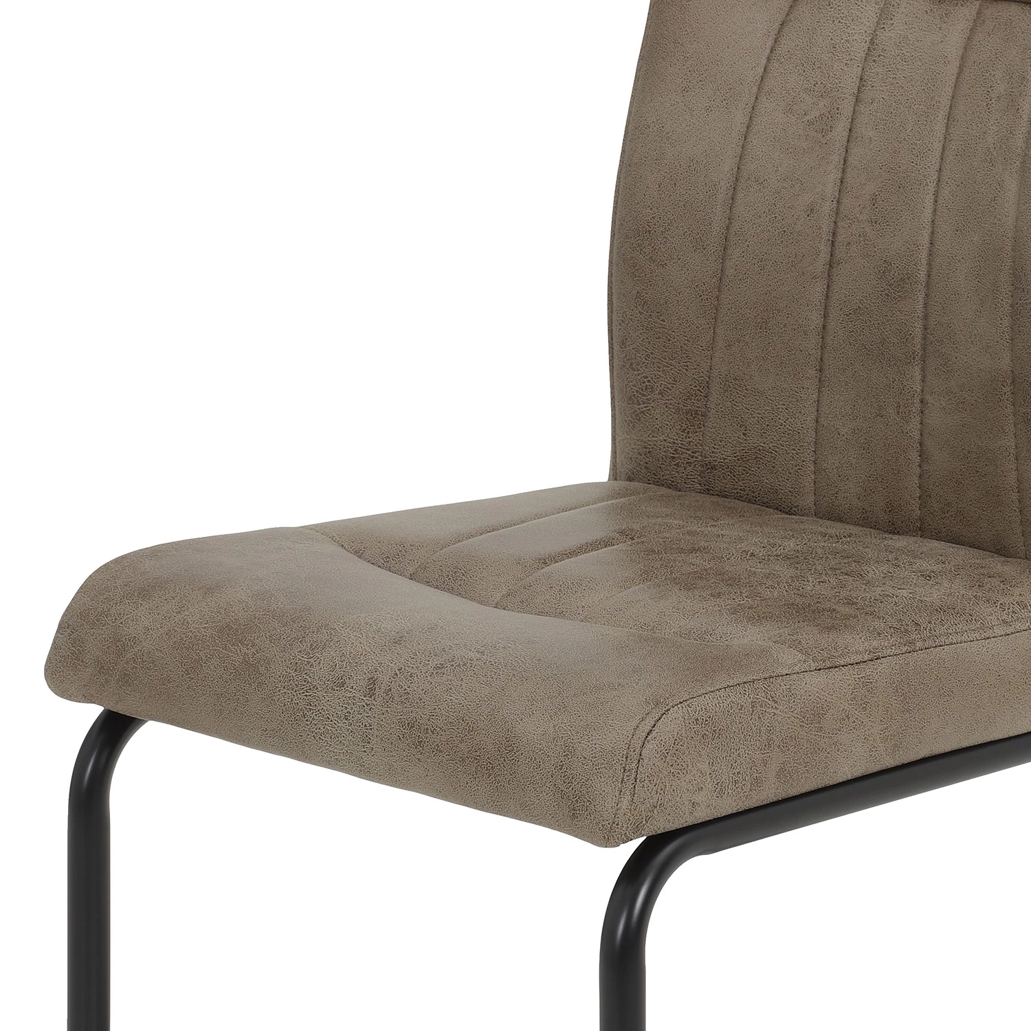 Loftscape Freischwinger Caliento - Braun - 4er Set 8 Loftscape Freischwinger Caliento - Braun - 4er Set – Bild 8