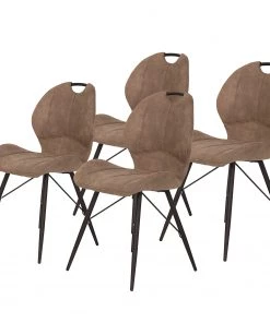 Loftscape Polsterstuhl Glin - Schlamm - 4er Set