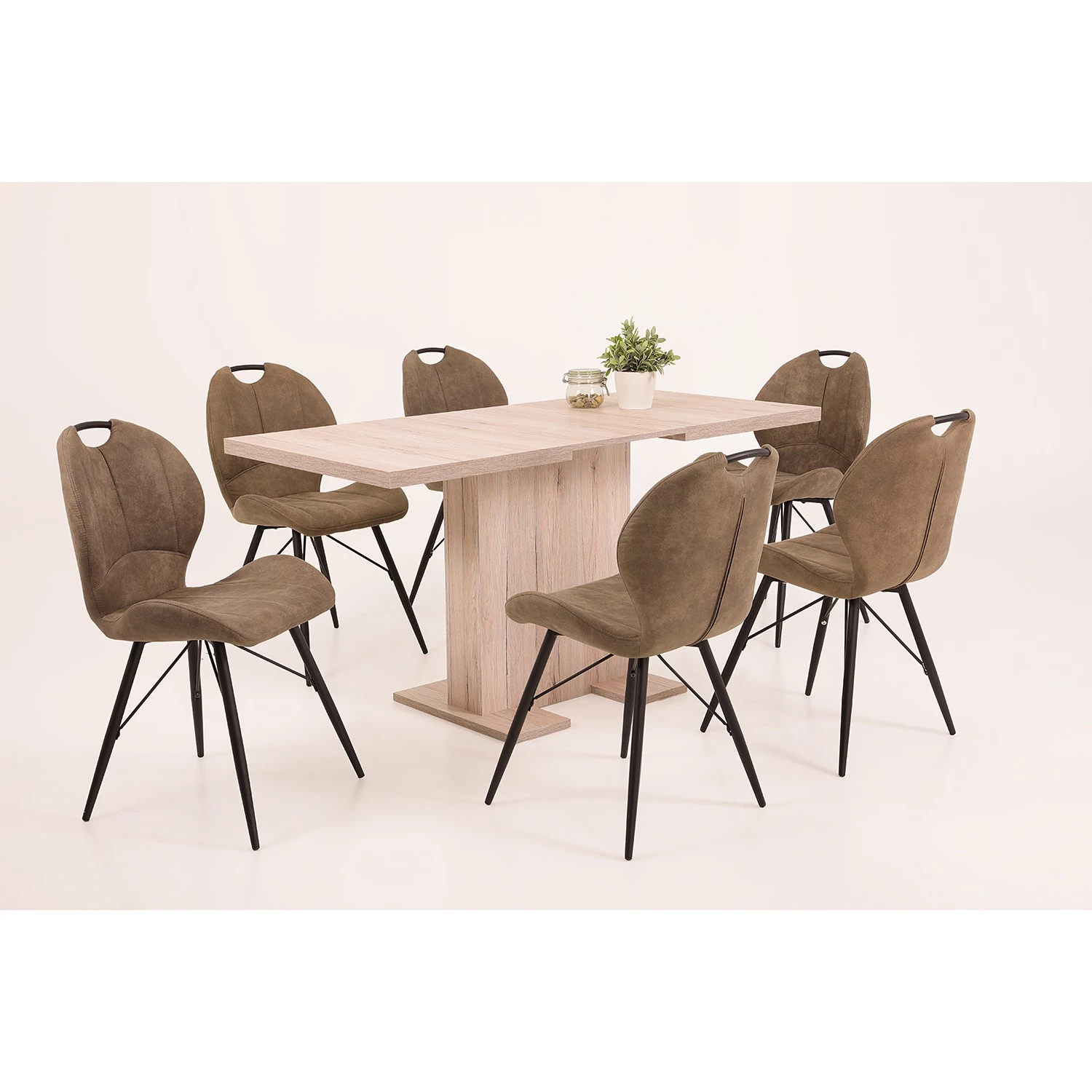 Loftscape Polsterstuhl Glin - Schlamm - 4er Set 2 Loftscape Polsterstuhl Glin - Schlamm - 4er Set – Bild 2