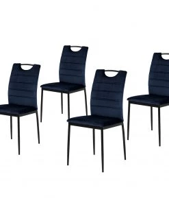 Loftscape Polsterstuhl Glendive (4er-Set) - Meerblau