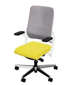 Nowy Styl Bürostuhl Xilium I - Hellgrau / Gelb
