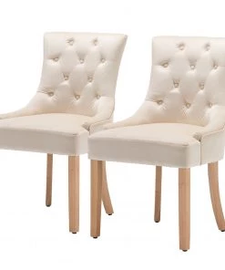 Loftscape Polsterstuhl Thrall (2er-Set) - Creme