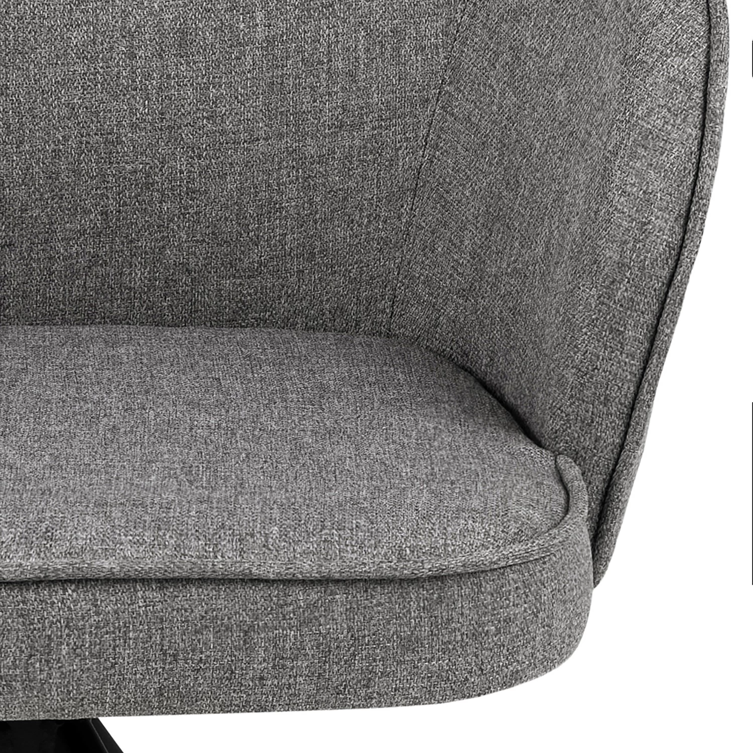 Loftscape Armlehnenstuhl Chamby II - Webstoff / Eisen - Hellgrau / Schwarz 8 Loftscape Armlehnenstuhl Chamby II - Webstoff / Eisen - Hellgrau / Schwarz – Bild 8