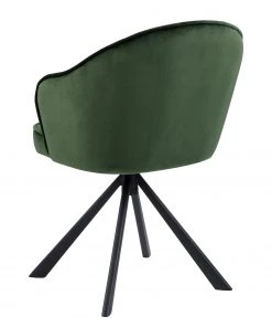 Loftscape Armlehnenstuhl Chamby I - Samt / Eisen - Dunkelgrün / Schwarz -Deutschland Stühle Verkaufs-Shop 1000357419 220621 050 DETAILS P000000001000357419