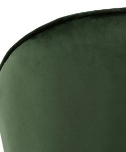 Loftscape Armlehnenstuhl Chamby I - Samt / Eisen - Dunkelgrün / Schwarz -Deutschland Stühle Verkaufs-Shop 1000357419 220621 095 DETAILS P000000001000357419