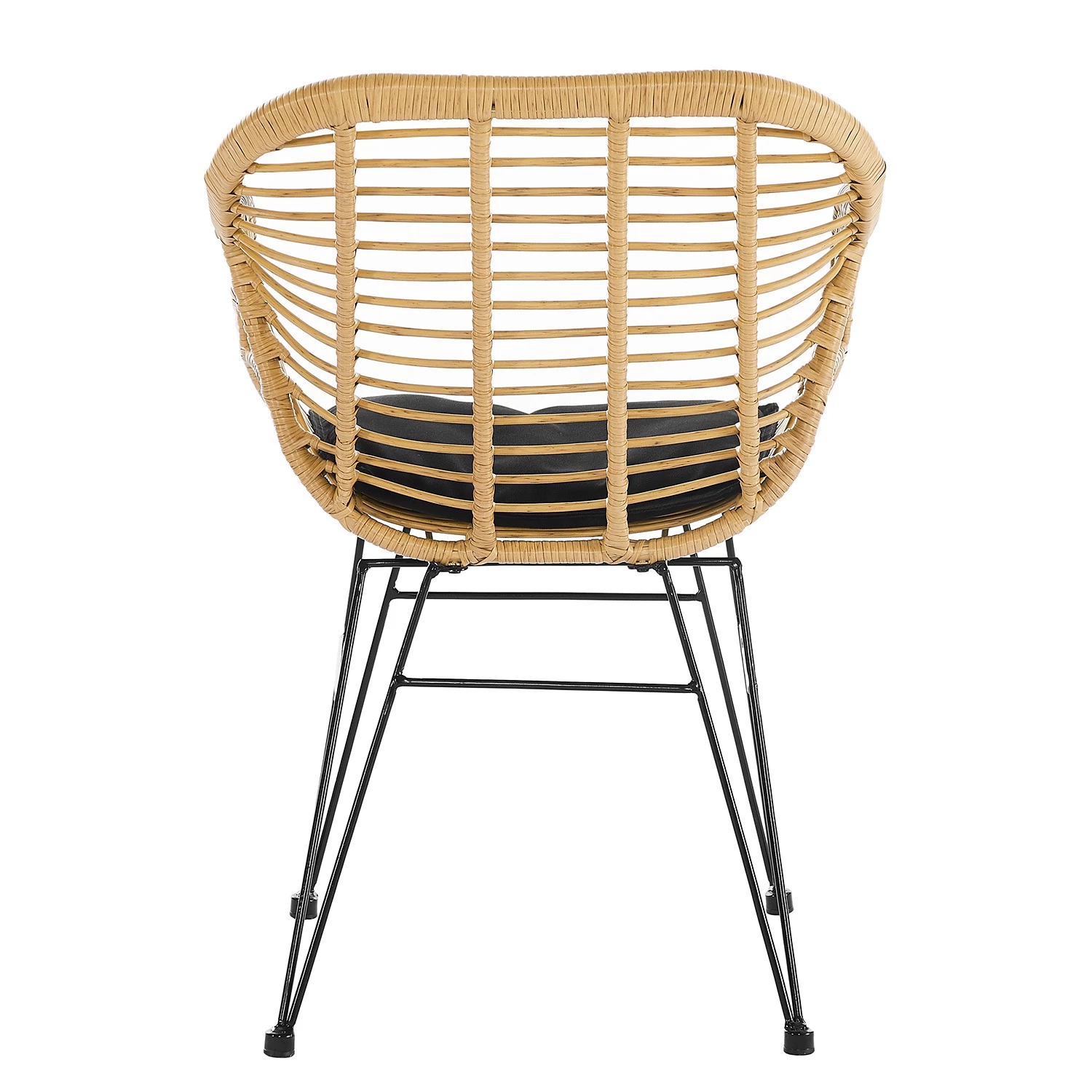 Armlehnstuhl Keleo (2er-Set) - Beige / Schwarz 5 Armlehnstuhl Keleo (2er-Set) - Beige / Schwarz – Bild 5