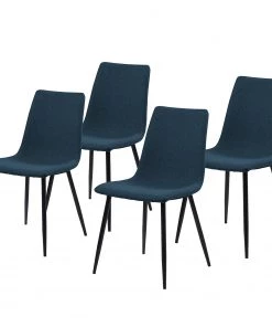 Loftscape Polsterstuhl Sawana (4er-Set) - Jeansblau