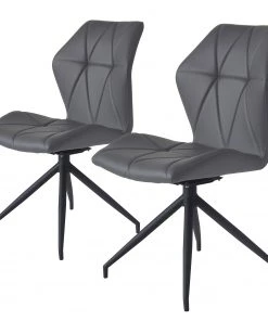 Loftscape Polsterstuhl Frontera (2er-Set) - Grau