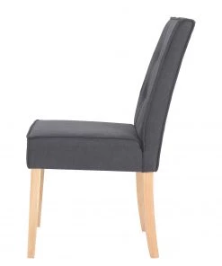 Loftscape Polsterstuhl Alcoy (2er-Set) - Webstoff / Gummibaum - Grau / Gummibaum -Deutschland Stühle Verkaufs-Shop 1000363995 220728 040 DETAILS P000000001000363995