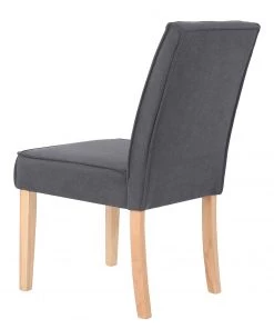 Loftscape Polsterstuhl Alcoy (2er-Set) - Webstoff / Gummibaum - Grau / Gummibaum -Deutschland Stühle Verkaufs-Shop 1000363995 220728 050 DETAILS P000000001000363995