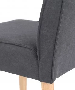 Loftscape Polsterstuhl Alcoy (2er-Set) - Webstoff / Gummibaum - Grau / Gummibaum -Deutschland Stühle Verkaufs-Shop 1000363995 220728 090 DETAILS P000000001000363995