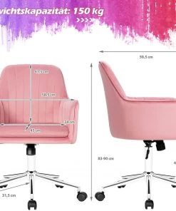 Costway Freizeit Bürostuhl Samt -Deutschland Stühle Verkaufs-Shop 10afce4578c44b1d83c7de677bb63ed0
