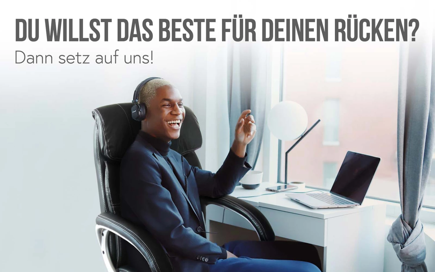 Bürostuhl HWC-A71 - Schwarz 5 Bürostuhl HWC-A71 - Schwarz – Bild 5