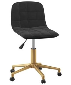 VidaXL Bürostuhl Drehbar Samt - Schwarz