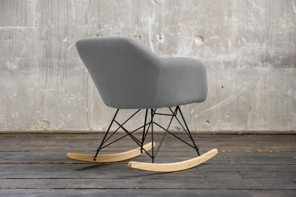 KAWOLA Stuhl STELLA Schaukelstuhl - Stuhl STELLA Schaukelstuhl Hellgrau 5 KAWOLA Stuhl STELLA Schaukelstuhl - Stuhl STELLA Schaukelstuhl Hellgrau – Bild 5