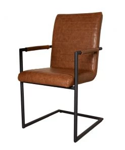 Dimehouse Bras Esszimmerstuhl Industrial - Braun