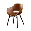 KAWOLA Stuhl Zaja Esszimmerstuhl Kunstleder - Braun