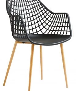 IDIMEX Esszimmerstuhl LUCIA (4er-Set) - Schwarz - 58 x 85 cm