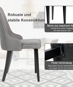 Costway 2er Set gepolsterte Esszimmerstühle -Deutschland Stühle Verkaufs-Shop 1570600664764c98822d3d9d2abe9839