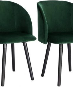 Woltu Esszimmerstuhl Barroso (2er Set) - Grün
