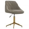 VidaXL Bürostuhl Drehbar Samt - Hellgrau