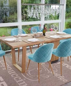 Esszimmerstuhl HWC-D53 (6er Set) - Türkis -Deutschland Stühle Verkaufs-Shop 17479f1b13df4945bbf7a1aefcbb62dc