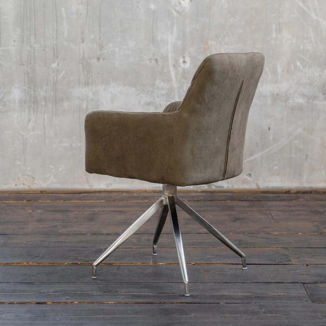 KAWOLA Stuhl NIXIE drehbar Stoff - Grau 5 KAWOLA Stuhl NIXIE drehbar Stoff - Grau – Bild 5