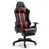 Svita Gaming Chair mit Fußraste - Schwarz - Rot