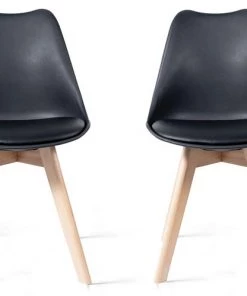 Lifa Living Küchenstuhle Steve - Schwarz