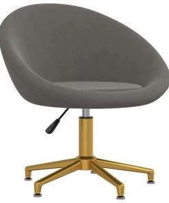 VidaXL Bürostuhl Drehbar Samt - Schwarz